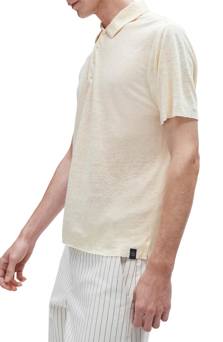 rag & bone Classic Fit Solid Slub Jersey Polo, Alternate, color, Turtledove