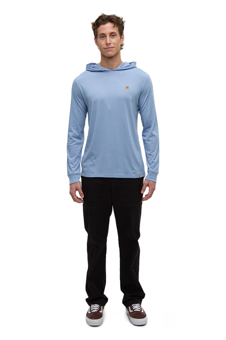 Baker Hooded Longsleeve, Main, color, Lakeside Blue Heather
