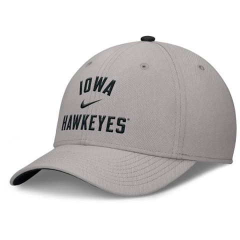 Men's Nike Gray Iowa Hawkeyes Rise Prep Performance Flex Hat