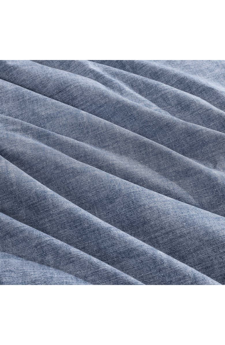 Tommy Hilfiger Classic Texture Cotton Percale Comforter & Shams Set, Alternate, color, Dark Blue