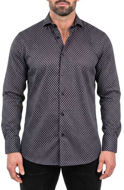 Einstein Contemporary Fit Button-Up Shirt