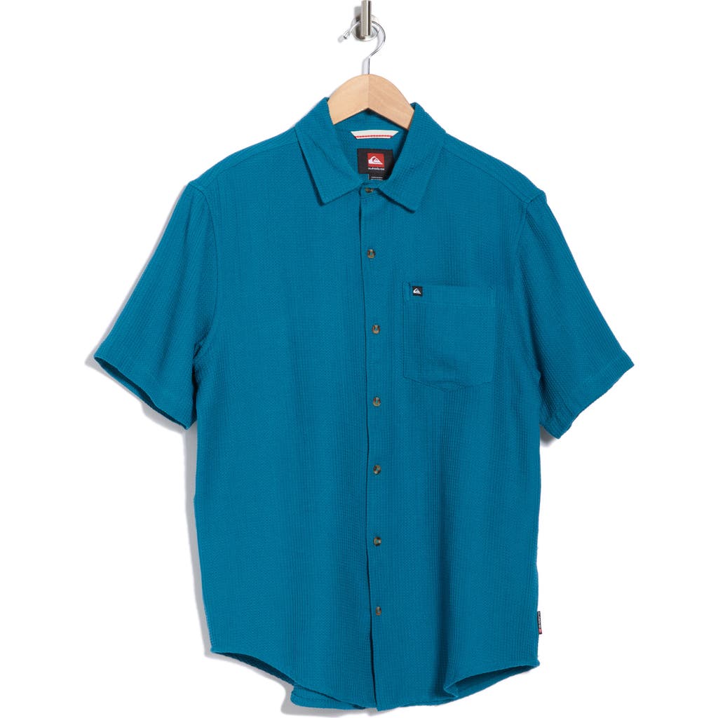 Quiksilver Danya Short Sleeve Cotton Button-up Shirt
