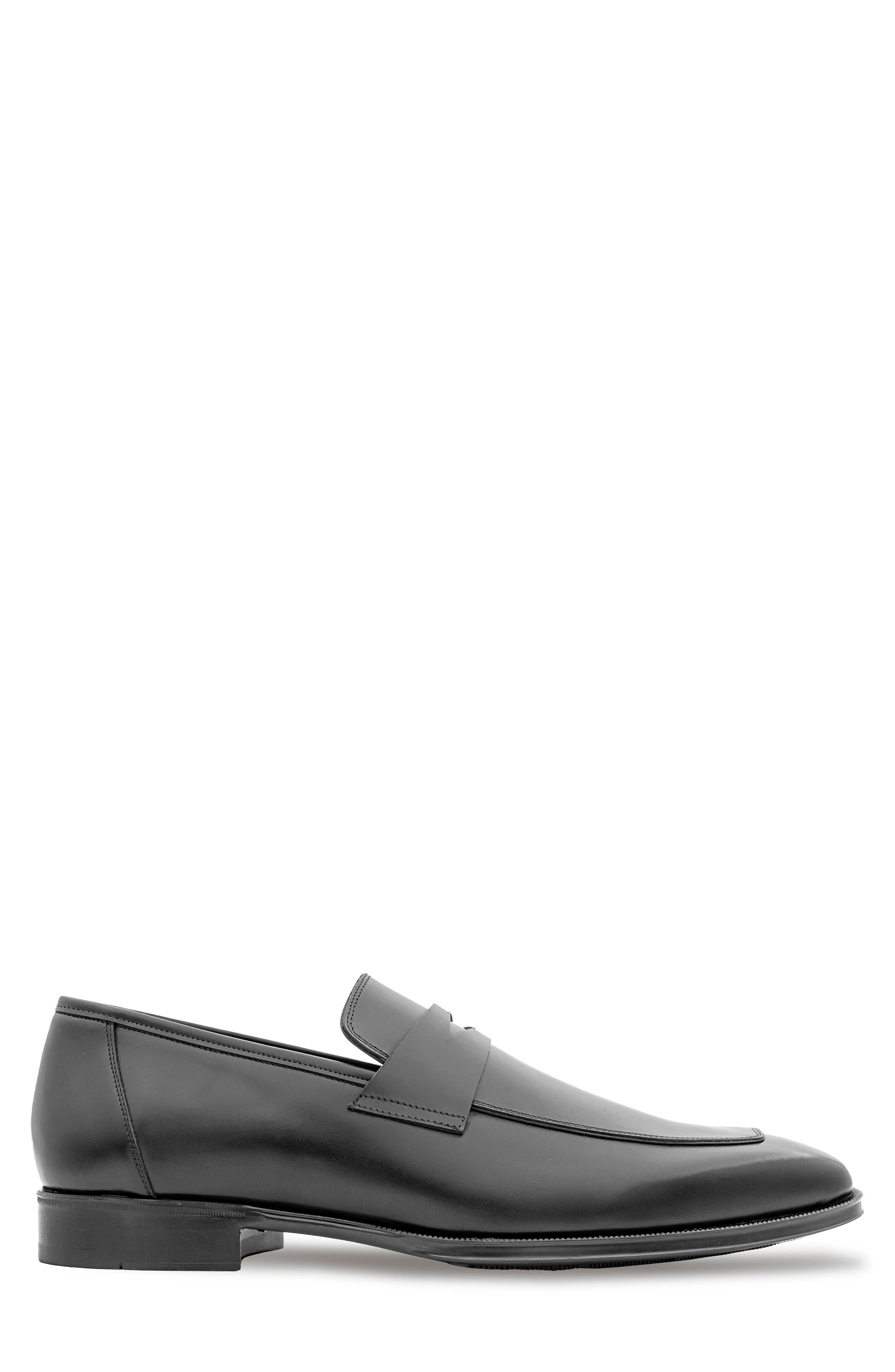 Mezlan Avenue Penny Loafer, Alternate, color, Black