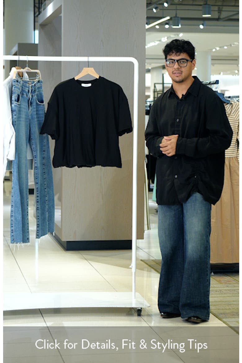 Bubble Hem Cotton T-Shirt video