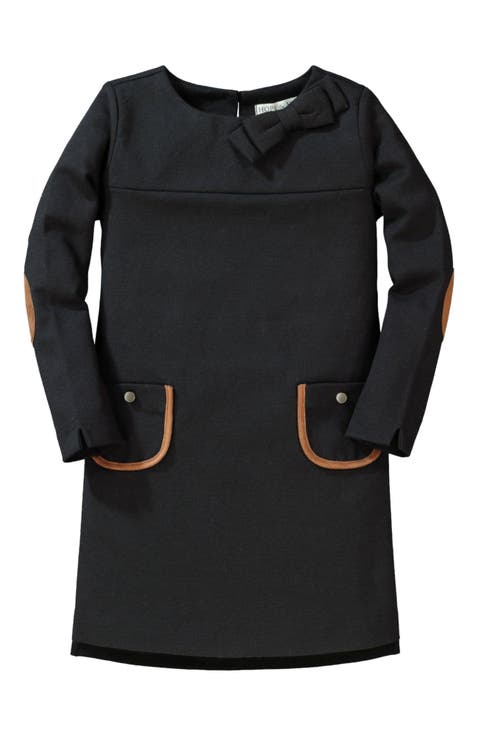 Baby Girls' Quilted Ponte Riding Dress, Infant