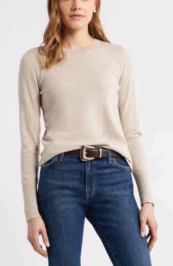 Merino Wool Blend Crewneck Sweater