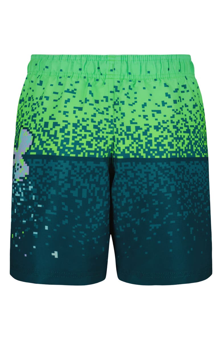 Under Armour Gamer Graphic Swim Trunks, Alternate, color, Coastal Teal