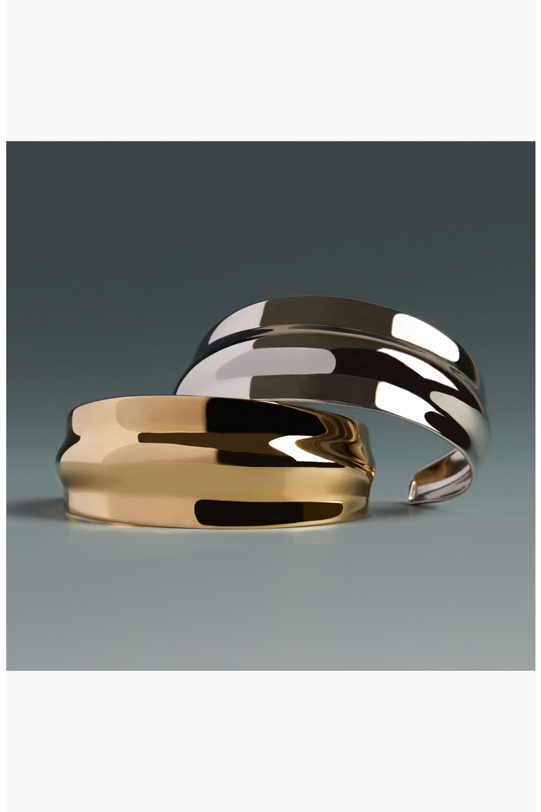 Tidal Cuff Bracelet, Alternate, color, Stainless Steel