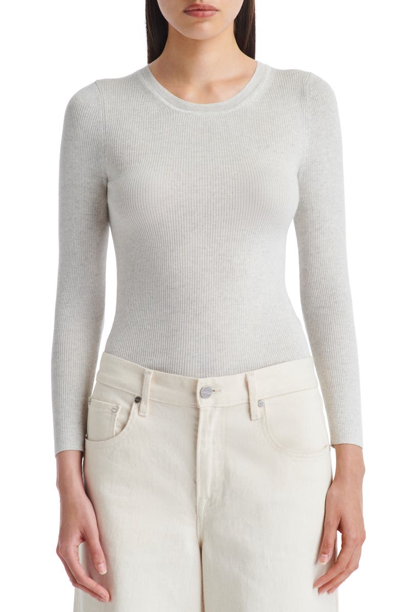 TWP Merino Wool Rib Crewneck Sweater, Main, color, 