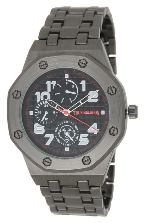 Octagon Bracelet Quartz Watch, 42mm x 55mm