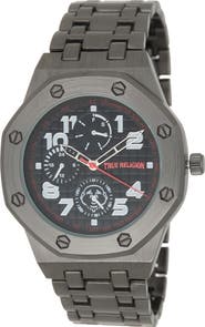 True Religion Octagon Bracelet Quartz Watch, 42mm x 55mm
