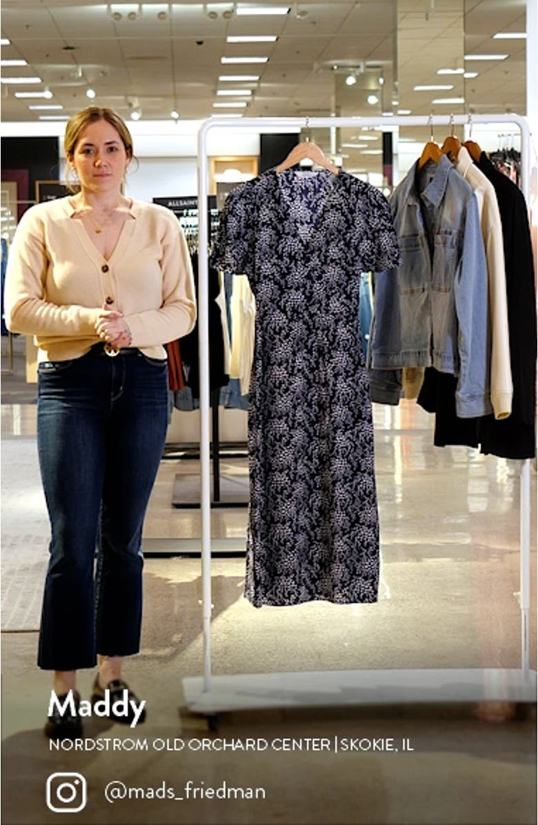 Floral Print Midi Dress, sales video thumbnail
