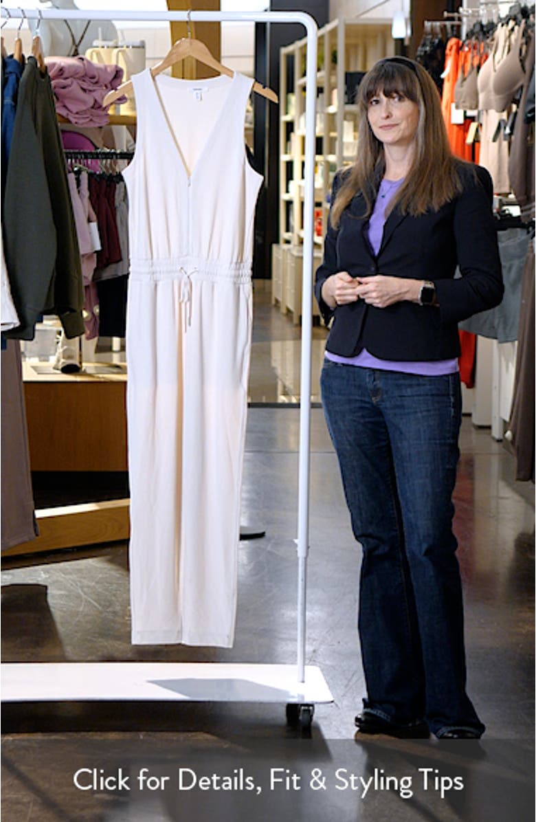 Waffle Scuba Knit Jumpsuit, sales video thumbnail