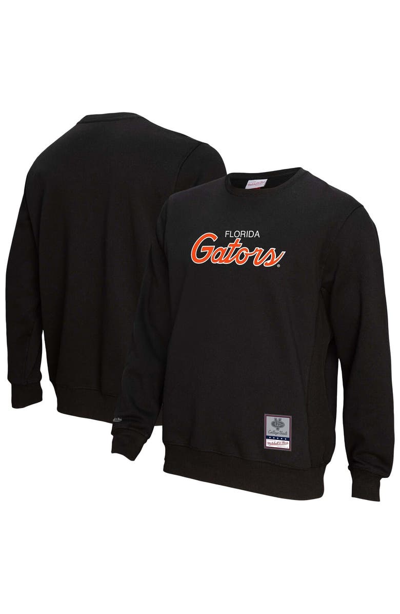 Mitchell & Ness Men's Mitchell & Ness Black Florida Gators Elite Script Pullover Sweatshirt, Alternate, color, Black