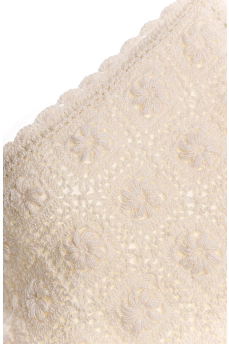 Flower Harvest Cotton Knit Crop Cover-Up Top, Alternate, color, WHITE
