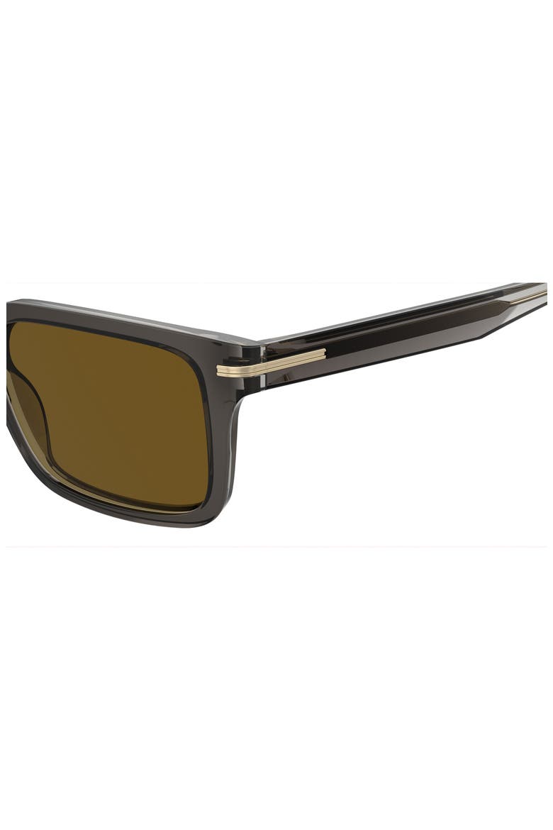 1628/S 54mm Rectangular Sunglasses, Alternate, color, GREY