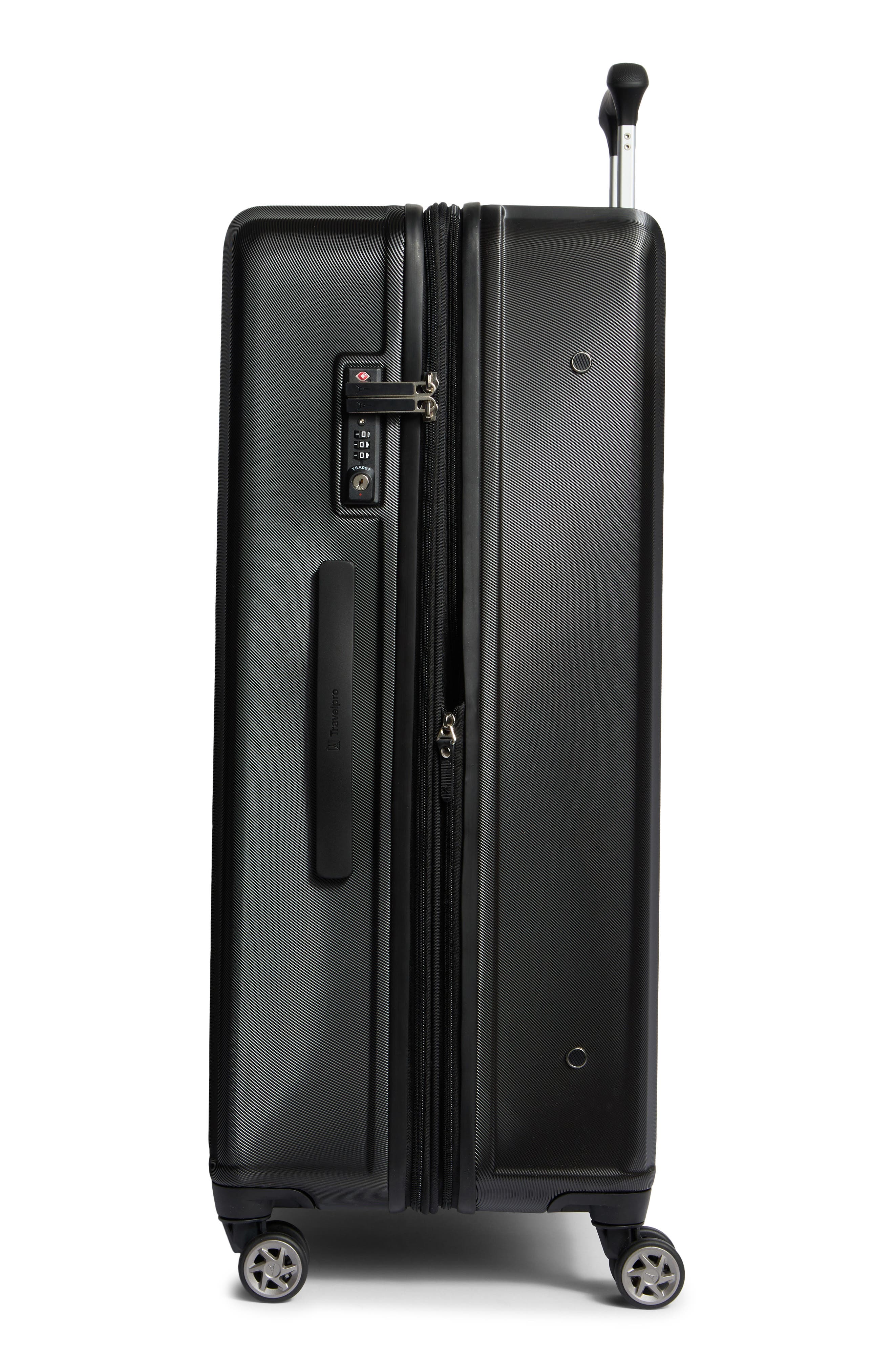 TRAVELPRO WAB 6 Large Check-In Expandable Hardside Spinner Suitcase, Alternate, color, Black