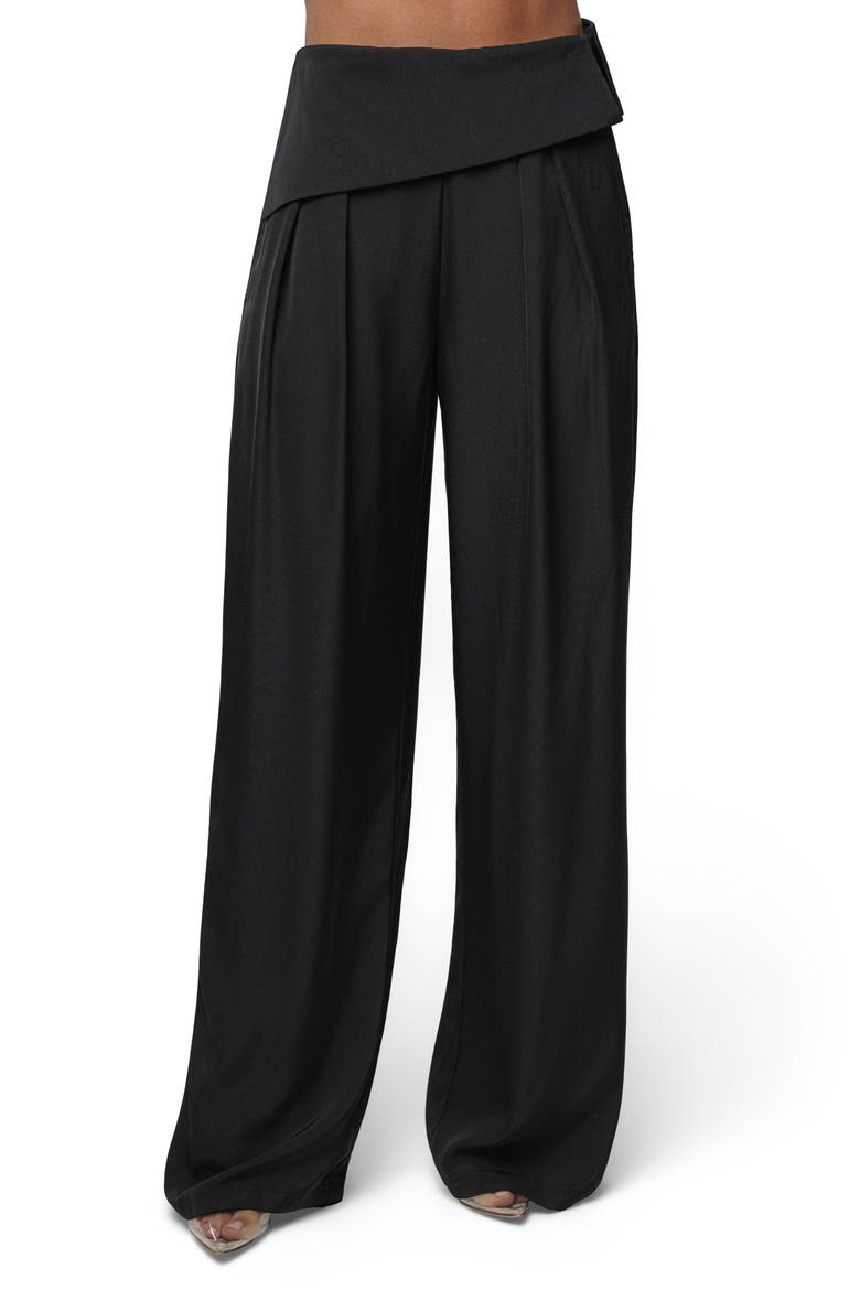 Executive High Waist Pants, Main, color, BLACK