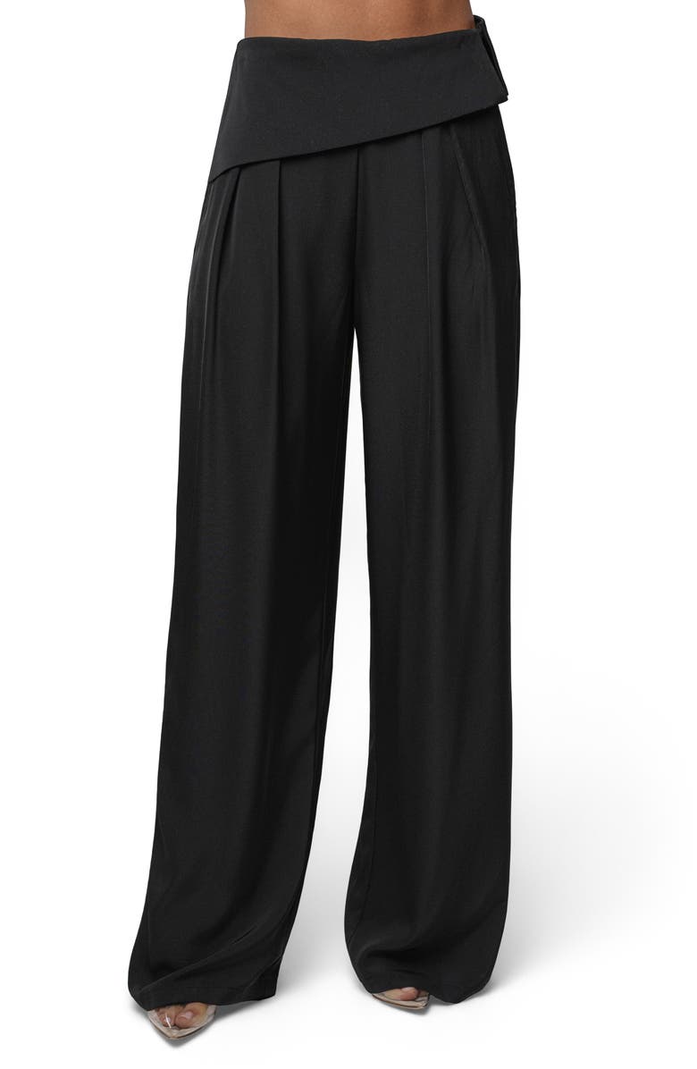 JLUXLABEL Executive High Waist Pants, Main, color, Black