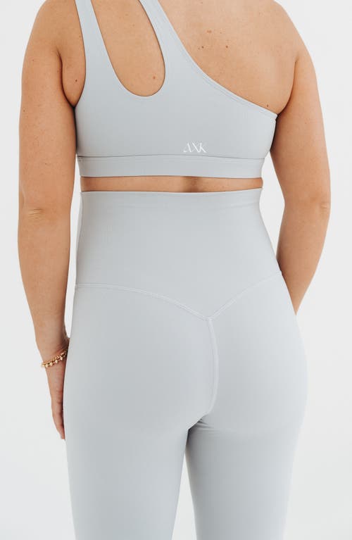 Axk Athletic Maternity Legging With Supportive Belly Band In Gray