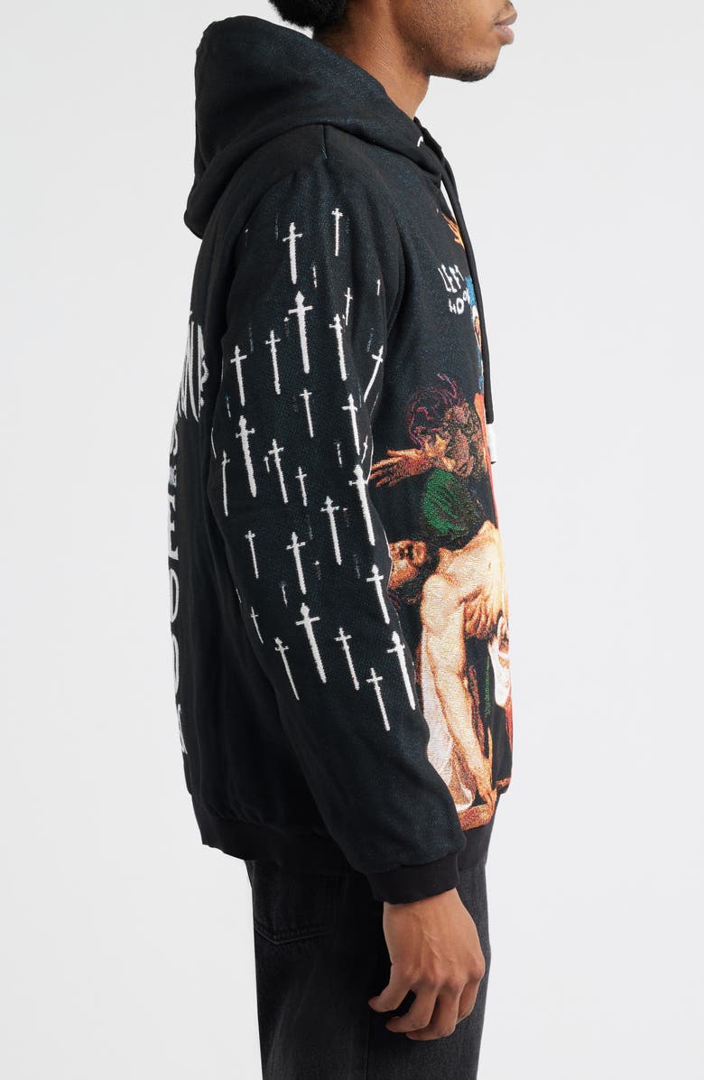 VERYRARE Entombment Jacquard Hoodie, Alternate, color, Black
