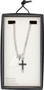 NORDSTROM RACK Men's Dog Tag & Cross Necklace