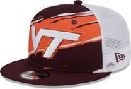 New Era Men's New Era Maroon Virginia Tech Hokies Tear Trucker 9FIFTY Snapback Hat