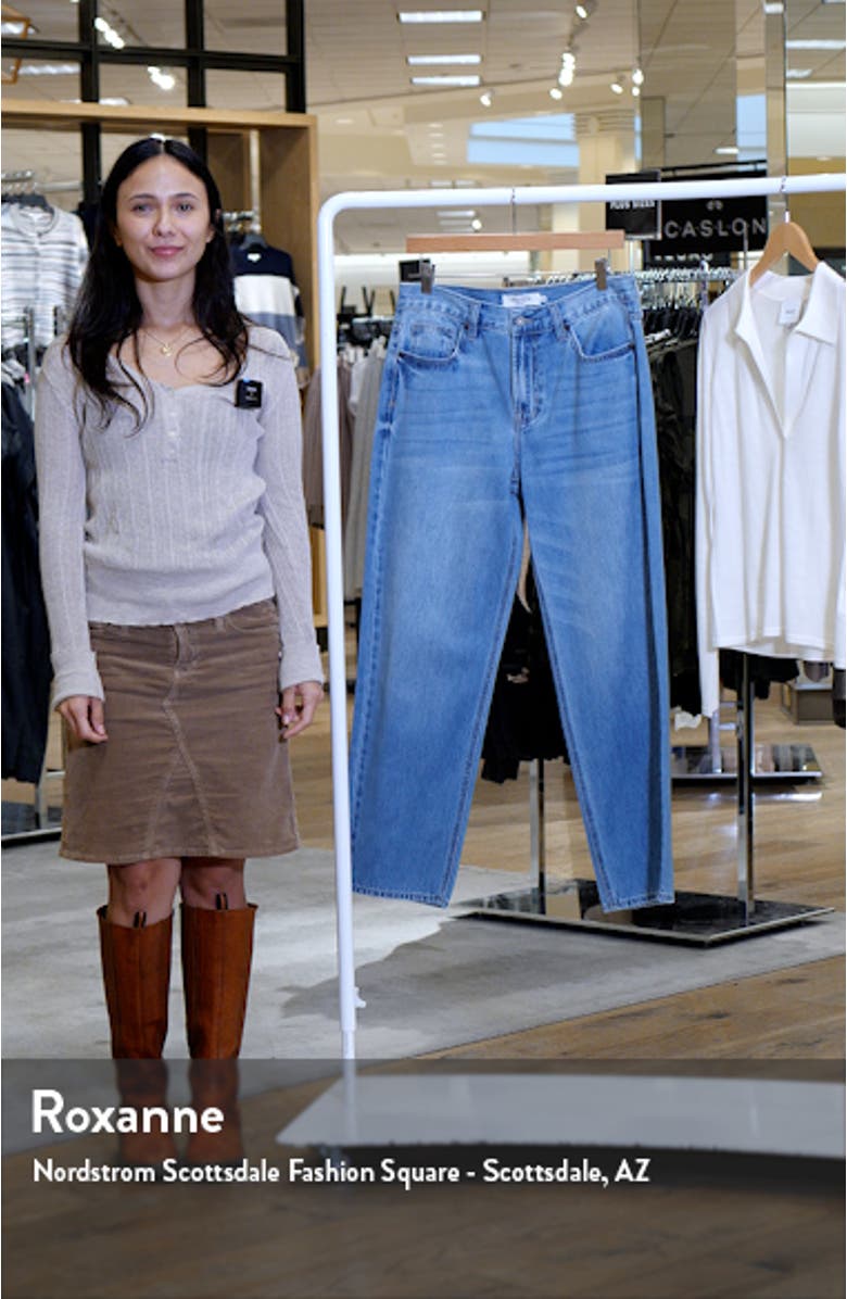 Relaxed Straight Leg Boyfriend Jeans, sales video thumbnail