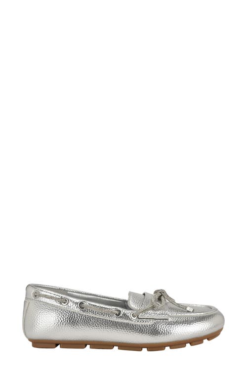 Guess Lavonta Boat Shoe In Silver