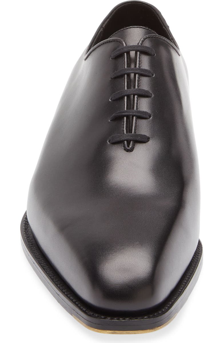 JM WESTON Fusain Cycliste Wholecut Oxford, Alternate, color, Black Boxcalf