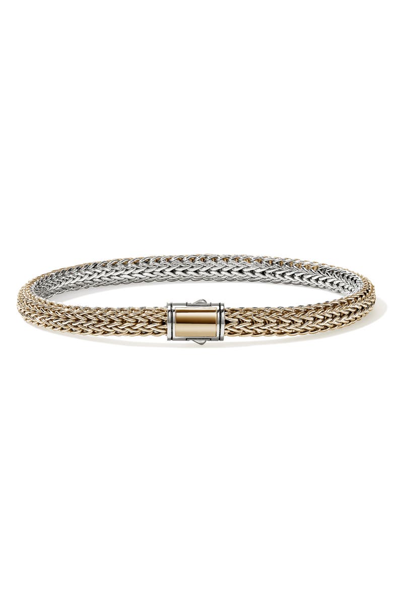 John Hardy Icon Reversible Bracelet, 5mm, Main, color, Silver And Gold