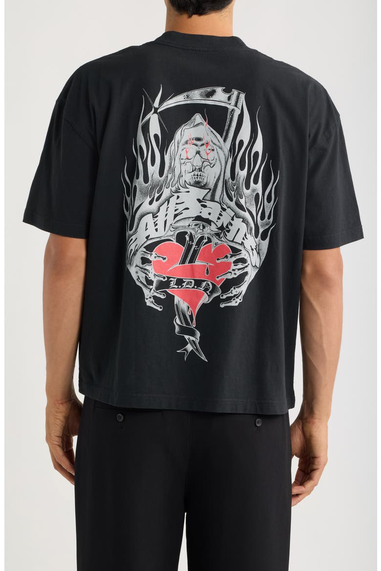 Scimitar Graphic Organic Cotton T-Shirt, Alternate, color, WASHED BLACK