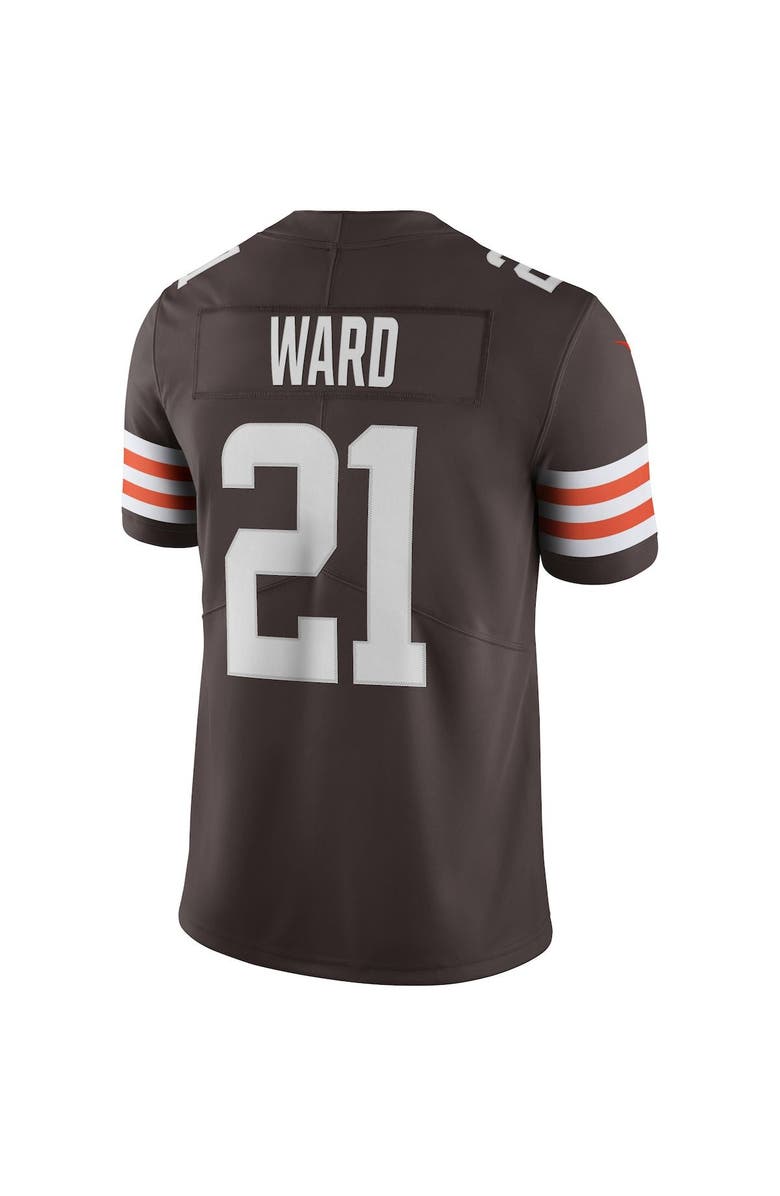 Nike Men's Nike Denzel Ward Brown Cleveland Browns Vapor Limited Jersey, Alternate, color, Brown