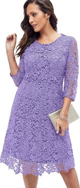 Jessica London Lace Fit & Flare Dress