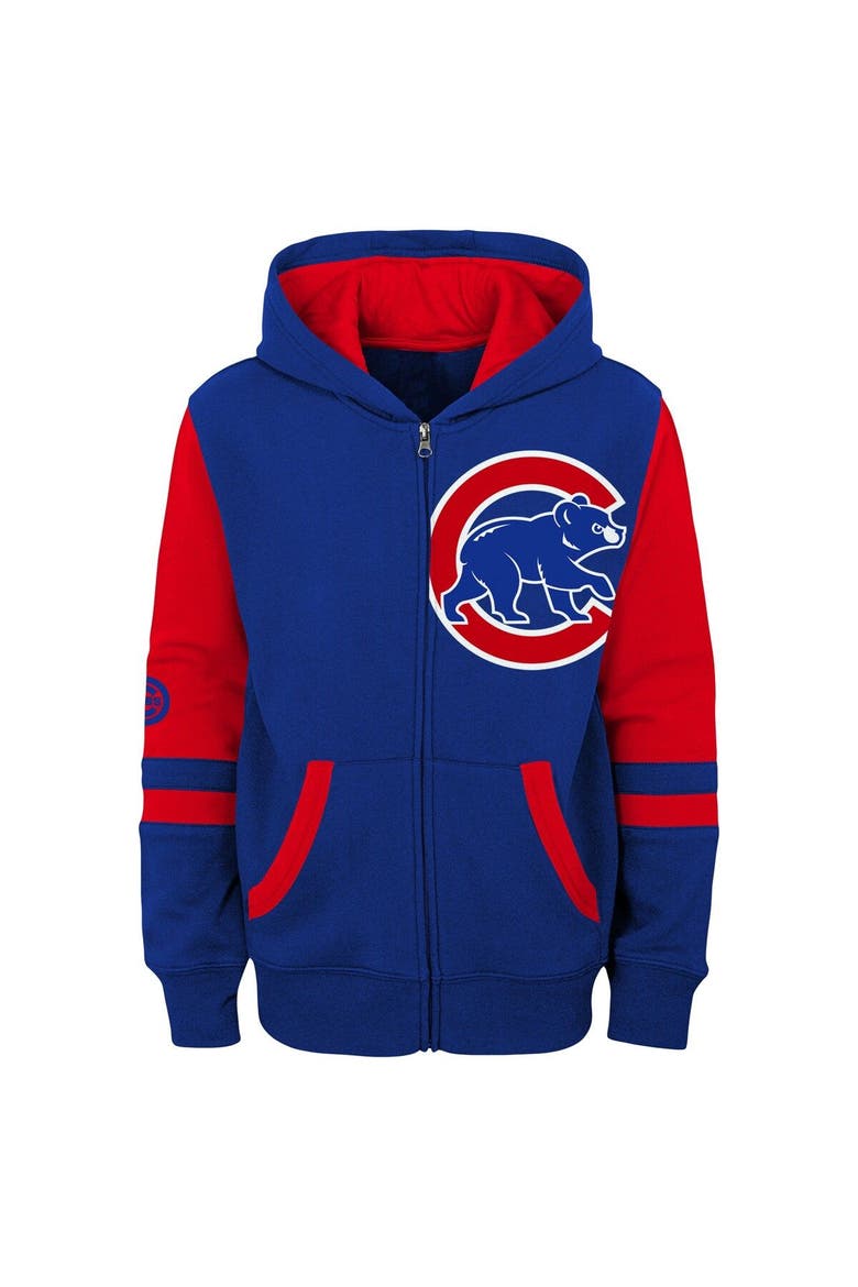 Toddler Royal Chicago Cubs Fleece Hoodie Full-Zip Jacket, Alternate, color, Royal