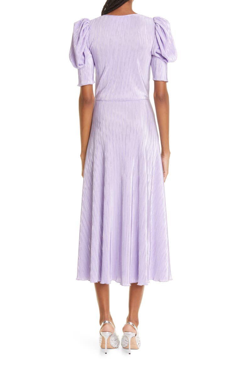 Sierina Puff Sleeve Midi Dress, Alternate, color, LAVENDER
