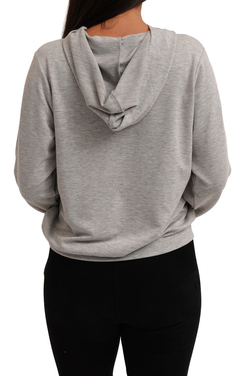 CYRUS Fluffy Dog Graphic Hoodie, Alternate, color, Heather Grey