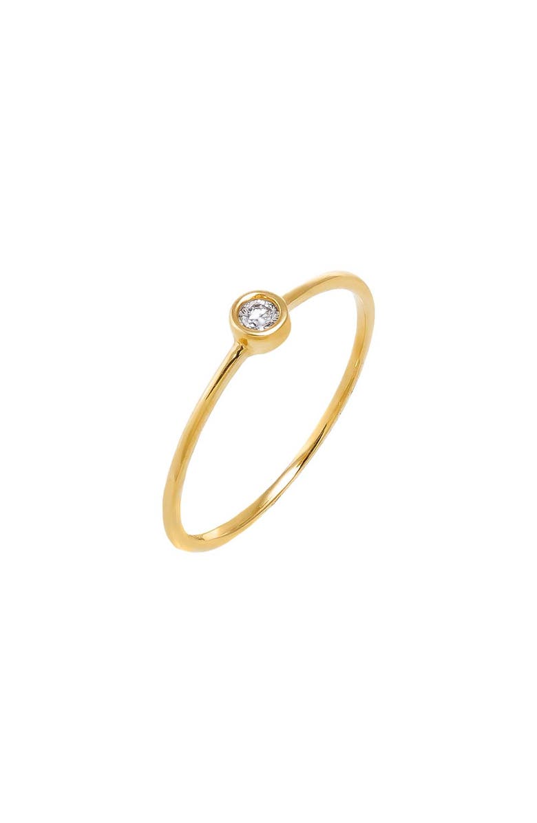 BY ADINA EDEN Diamond Bezel Ring 14K, Main, color, 14K Gold