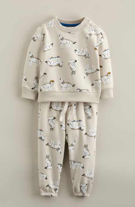 Tucker + Tate Print Fleece Sweatshirt & Sweatpants Set