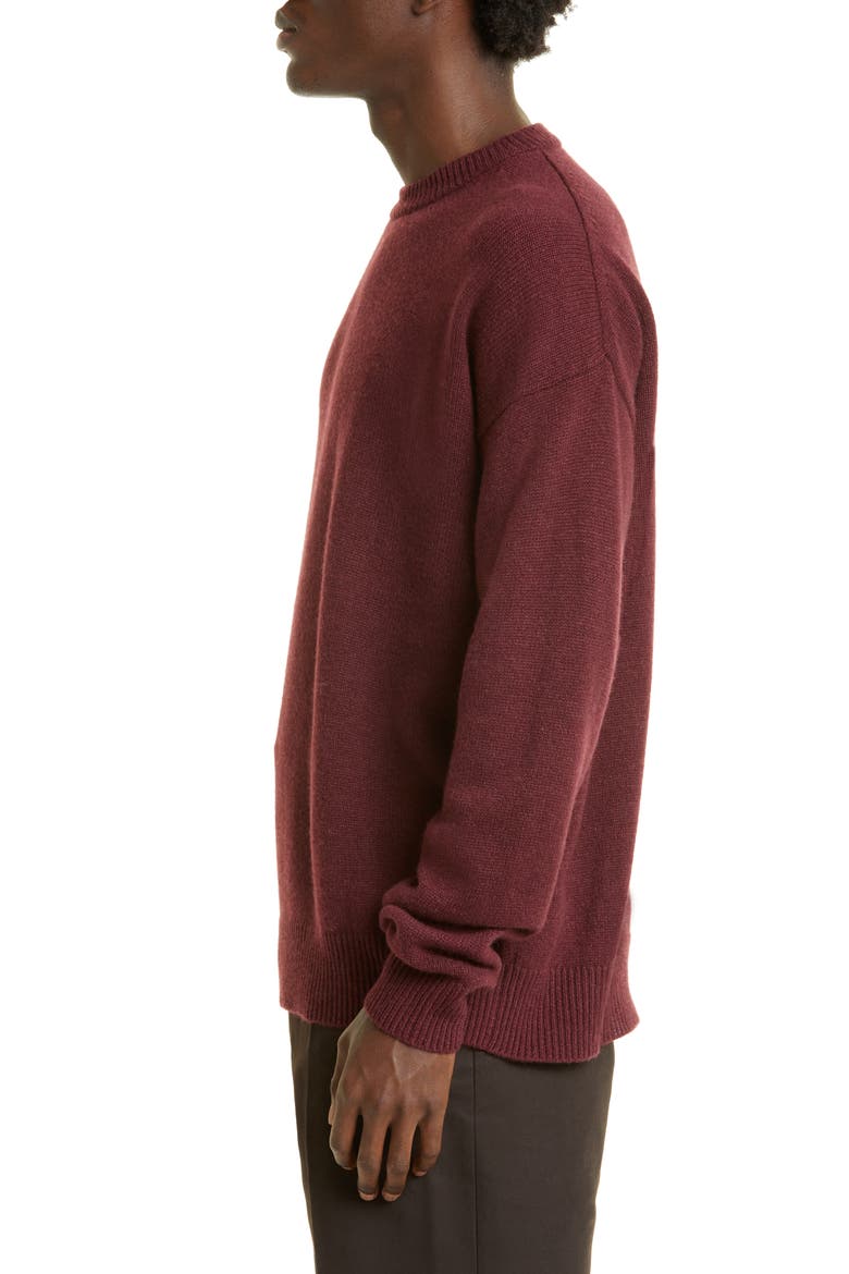 Cashmere Crewneck Sweater, Alternate, color, GRAPE