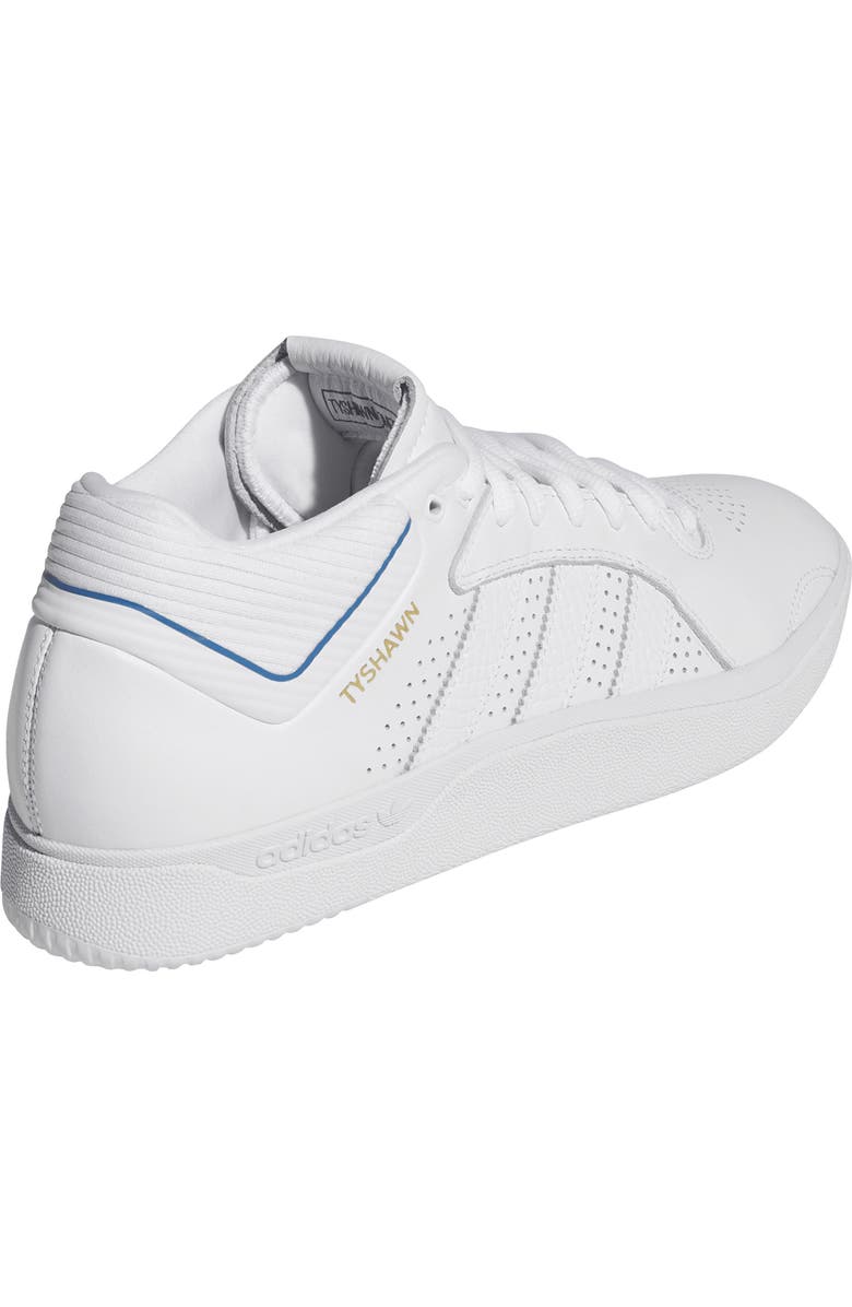 adidas Tyshawn Skateboarding Sneaker, Alternate, color, White/ Bluebird/ Gold