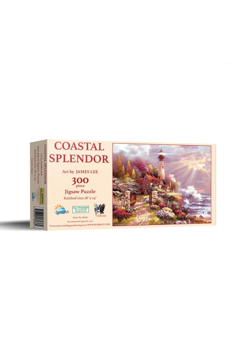 Sunsout Coastal Splendor 300 piece Jigsaw Puzzle for Adults, Main, color, Multicolor