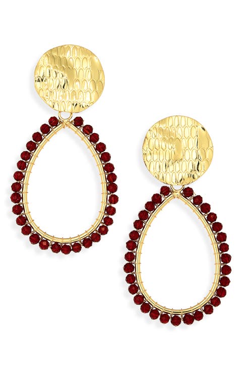 Beaded Teardrop Earrings
