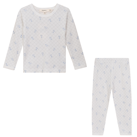 Mesh Print 2 Piece Set Long Sleeve Top & Pants (Toddler, Little Kid & Big Kid)