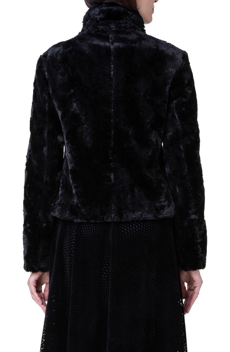 Akris punto Faux Fur Moto Jacket, Alternate, color,