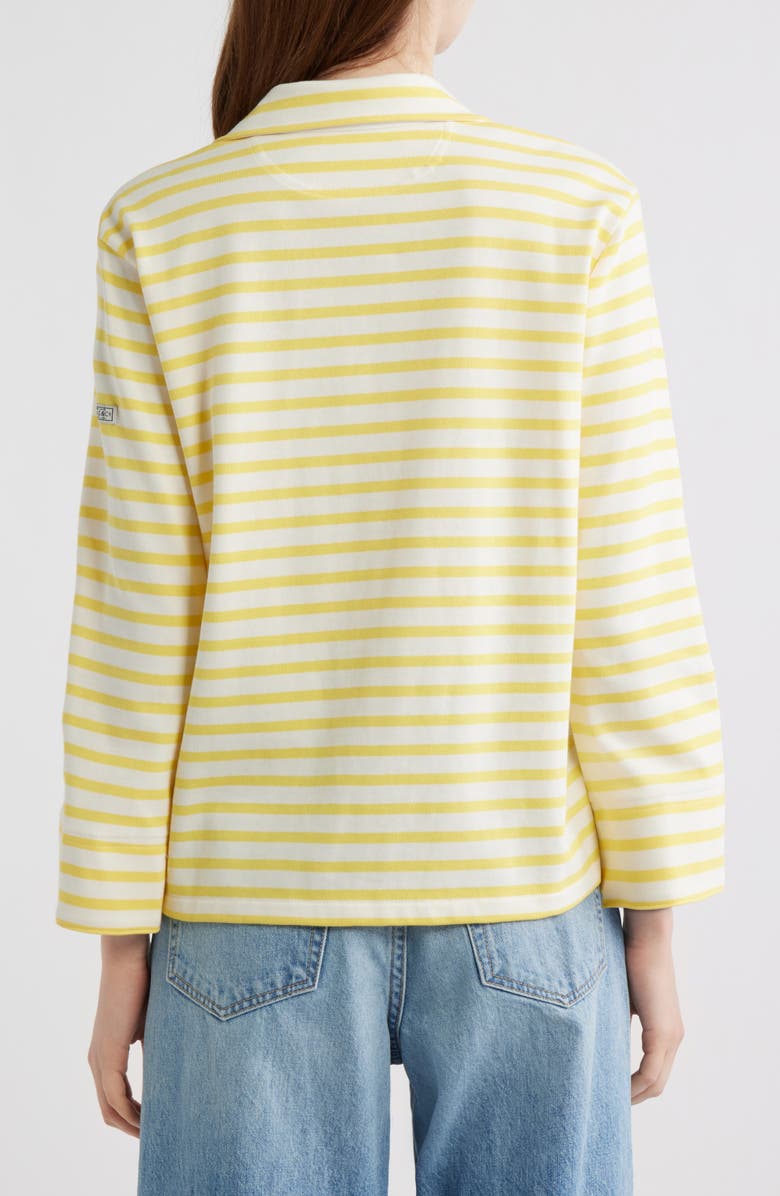 Polo Ralph Lauren Mariner Stripe Jersey Shirt, Alternate, color, Sunfish Yellow/ Deckwash White