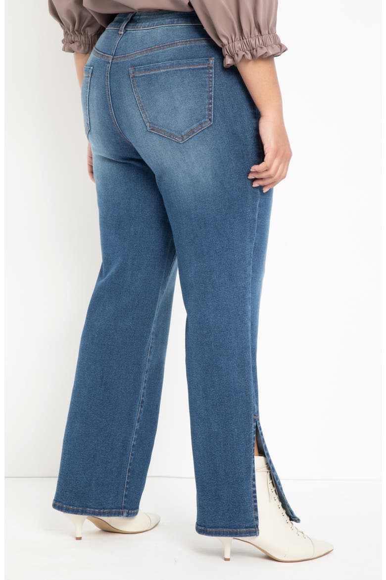 Slit Hem Jeans, Alternate, color, MEDIUM WASH