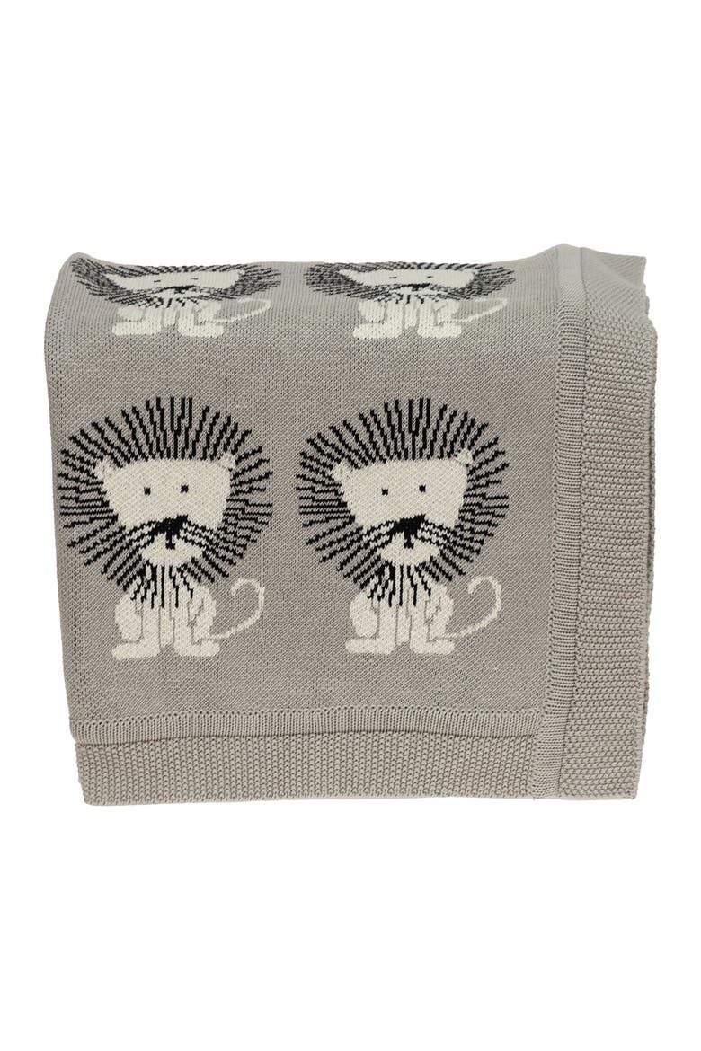 Lion King Transitional Light Grey Knitted 32" x 40" Baby Blanket, Alternate, color, LIGHT GREY