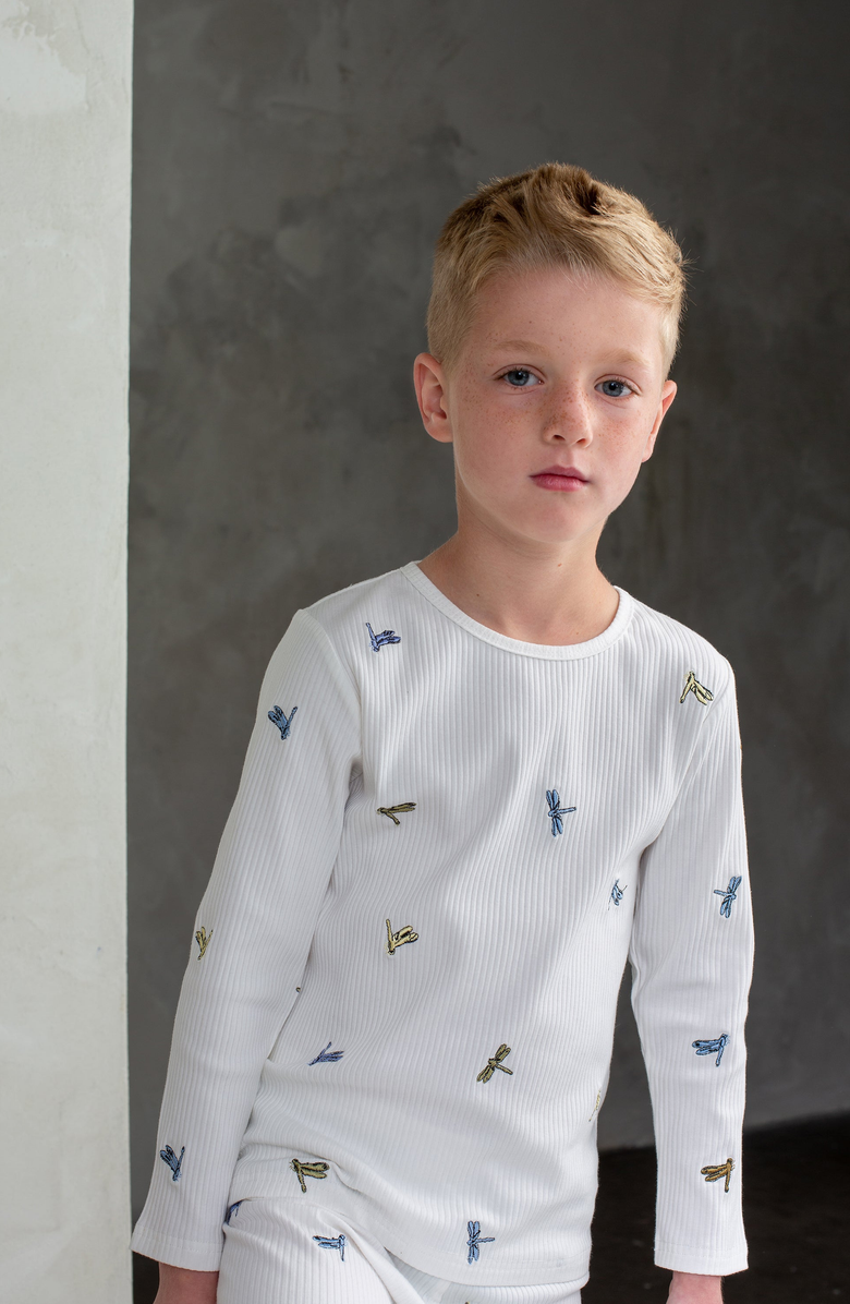 NoggiWear Pastel Dragonflies Loungewear Set, Alternate, color, 