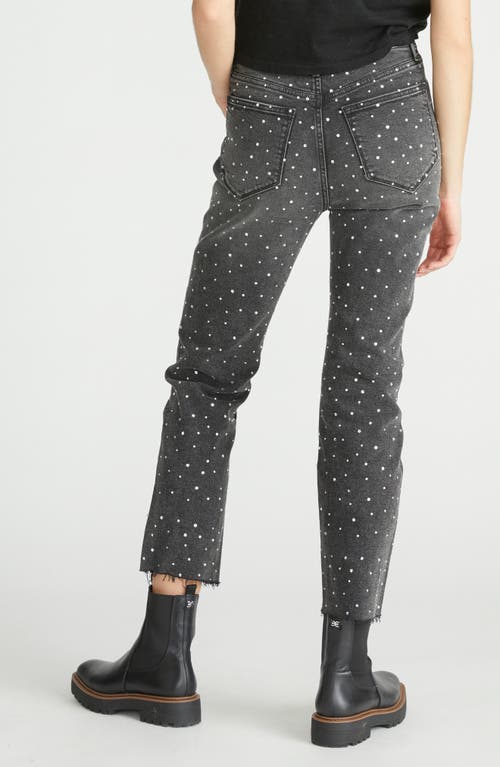 Driftwood Royce After Party High Waist Crystal Embellished Jeans In Black